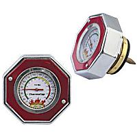 2470R Thermocap Series Radiator Cap - Hexagon, 13 lbs., Red/Chrome, Steel, Sold individually