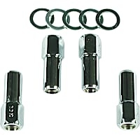 4305 Competition Open End Style Lug Nuts - Set Of 5, 1/2-20, Length 1-15/16 Inch, Hex Size 13/16 Inch, Shank Dia. .680 Inch, Shank Length 1.00 Inch