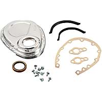 4590 Timing Cover, Chrome, Steel