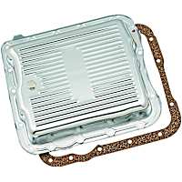 9732 Transmission Pan - Chrome, Steel, Stock Depth, Direct Fit, Sold individually