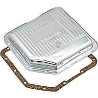 9761 Transmission Pan - Chrome, Steel, Stock Depth, Direct Fit, Sold individually