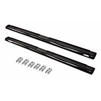 660080B Running Boards, Powdercoated Textured Black, Steel, Extended Cab Pickup, DIESEL/GAS, OE Xtreme Series