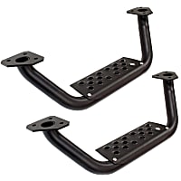 D6410000T Side Steps - Powdercoated Textured Black, Steel, Direct Fit, Set of 2