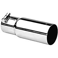 500369 Exhaust Tip - Polished, Stainless Steel, Single, Universal, Sold individually