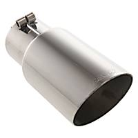 500396 Exhaust Tip - Polished, Stainless Steel, Single, Universal, Sold individually