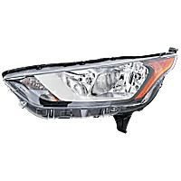 Driver Side Halogen Headlight, With bulb(s), Clear & Amber Lens,, CAPA Certified