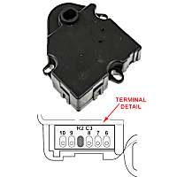 1712065 Blend Door Motor - Driver or Passenger Side, Sold individually, Blend Door Actuator