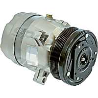 6511355 A/C Compressor, With Clutch, 6-Groove Pulley, 3.8L, 6Cyl, 65 Series
