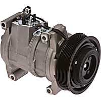 6512109 A/C Compressor, With Clutch, 7-Groove Pulley, 4, 2.4, 65 Series