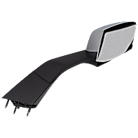 Passenger Side Hood Mirror, Manual Adjust, Non-Heated, Chrome
