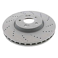 247-421-20-12 07 Front, Driver or Passenger Side Brake Disc, Genuine Mercedes Benz