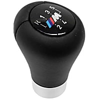 Genuine BMW Shift Knob Leather with "M" 5-Speed Emblem (Heavy, Push on Type) - Replaces OE Number 25-11-7-896-031