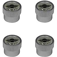 Wheel Valve Stem Cap Set with "MINI" Logo (Set of 4) - Replaces OE Number 36-11-0-429-651
