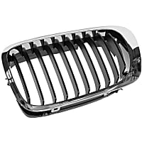 Genuine BMW Grille (Chrome) Frame with Black Grille - Replaces OE Number 51-13-8-208-683