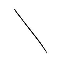 Genuine Porsche Genuine XL 90153193620 Door Glass Felt Brush with Clips (Upper Door Edge) - Replaces OE Number 901-531-936-20