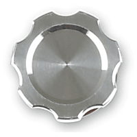241-198 Oil Filler Cap - Silver, Aluminum, Universal, Sold Individually