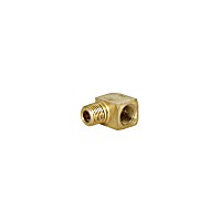 26-69 Universal, Fuel Fitting - Natural Brass Fuel pressure gauge fitting 