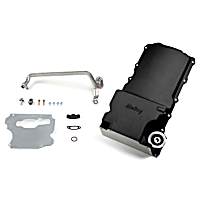 302-1BK Universal, GM LS Swap Oil Pan - Black, Fits GM/Muscle Car/Classic Car/Trucks and other LS Swap Projects