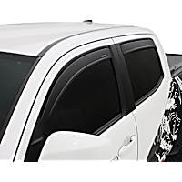 2857015 Front and Rear, Driver and Passenger Side Window Visor, Matte Black