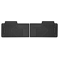 52011 Second or Third Row Heavy Duty Series Flat Floor Mat, Black Made of Rubberized Thermoplastic Elastomer