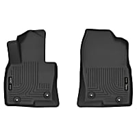 Floor Liners Front and Rear Row Set Black Megiteller Car Floor Mats Custom Fit for Mazda CX-9 CX 9 2016 2017 2018 2019 Odorless Washable Heavy Duty Rubber All Weather 