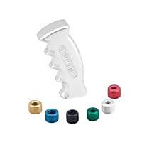 1531000 Universal, Pistol-Grip Series Shift Knob - Polished Aluminum Pistol-Grip  Sold individually