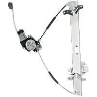 Sedan Front, Passenger Side Power Window Regulator, With Motor