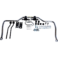 7511 Rear Sway Bar Kit, Steel, Non-adjustable, Powdercoated Black