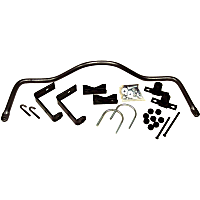 7555 Rear Sway Bar Kit, Steel, Non-adjustable, Powdercoated Black