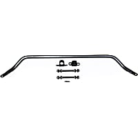 7640 Front Sway Bar Kit, Steel, Non-adjustable, Powdercoated Black