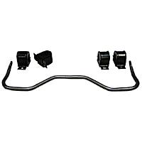 7653 Sway Bar Kit, Steel, Non-adjustable, Powdercoated Black