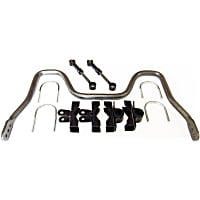 7685 Front Sway Bar Kit, Steel, Non-adjustable, Powdercoated Black