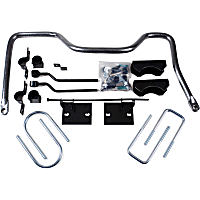 7710 Rear Sway Bar Kit, Steel, 1.13 in., Non-adjustable, Powdercoated Gray