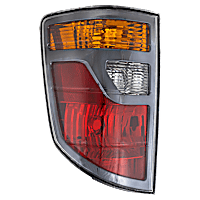 Driver Side Tail Light, without Bulb, Halogen, Amber, Clear and Red Lens, USA Built Vehicle
