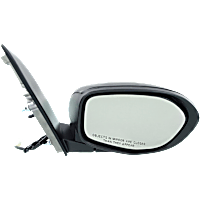 Passenger Side Mirror, Power, Manual Folding, Non-Heated, Paintable, Without Signal Light, Without memory, Without Puddle Light, Without Auto-Dimming, Without Blind Spot Feature, LX Model