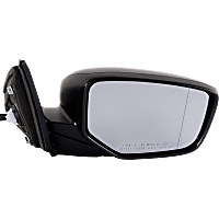 Passenger Side Mirror, Power, Non-Heated, Manual Folding, Paintable, No Signal Light, No Memory, No Puddle Light, No Auto-Dimming, No Blind Spot Feature