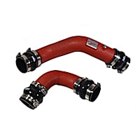 SES1582ICPWR SES Series Intercooler Hose - Red, Aluminum, Direct Fit, Set of 2