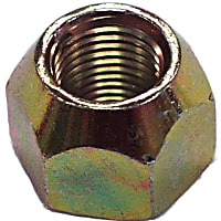 J0636035 Lug Nut, Steel, Chrome finish, Sold individually, Left Hand Threads; 1/2in-2in Threads 13/16in Hex