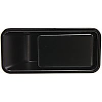 Front, Passenger Side Exterior Door Handle, Smooth Black, without Key Hole, For Models with Half Door Type