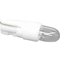1608 Bulb (12V-1.2W) Clear with White Socket Base for Dashboard Instruments - Replaces OE Number 002-544-02-94