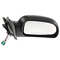 Passenger Side Mirror, Power, Manual Folding, Heated, Paintable, In-housing Signal Light, With memory, Without Puddle Light, Without Auto-Dimming, Without Blind Spot Feature