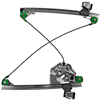 Front, Passenger Side Power Window Regulator, Without Motor