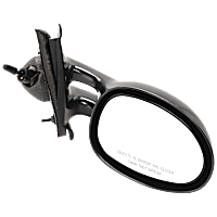 Passenger Side Mirror, Manual Adjust, Non-Folding, Non-Heated, Paintable, No Signal Light, No Memory, No Puddle Light, No Auto-Dimming, No Blind Spot Feature