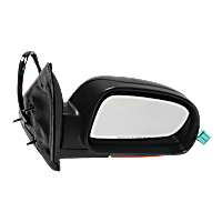 Passenger Side Mirror, Power, Manual Folding, Heated, Textured Black, In-housing Signal Light, With memory, No Puddle Light, No Auto-Dimming, No Blind Spot Feature