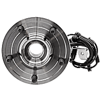 Front, Driver or Passenger Side Wheel Hub, With Bearing, With Sensor, 5 x 5 in. Bolt Pattern