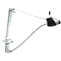 Front, Passenger Side Window Regulator, Power, With Motor
