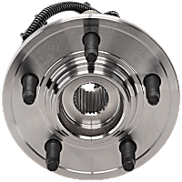 Front, Driver or Passenger Side Wheel Hub, With Bearing, With Sensor, 5 x 4.5 in. Bolt Pattern