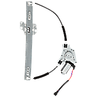 Front, Driver Side Power Window Regulator, With Motor