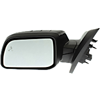 Driver Side Mirror, Power, Heated, Manual Folding, Paintable, No Signal Light, No Memory, With Puddle Light, No Auto-Dimming, With Blind Spot Detection in Glass