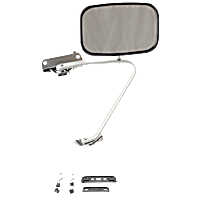 Driver Or Passenger Side Mirror, Power, Manual Folding, Non-Heated, Chrome, Without Signal Light, Without memory, Without Puddle Light, Without Auto-Dimming, Without Blind Spot Feature